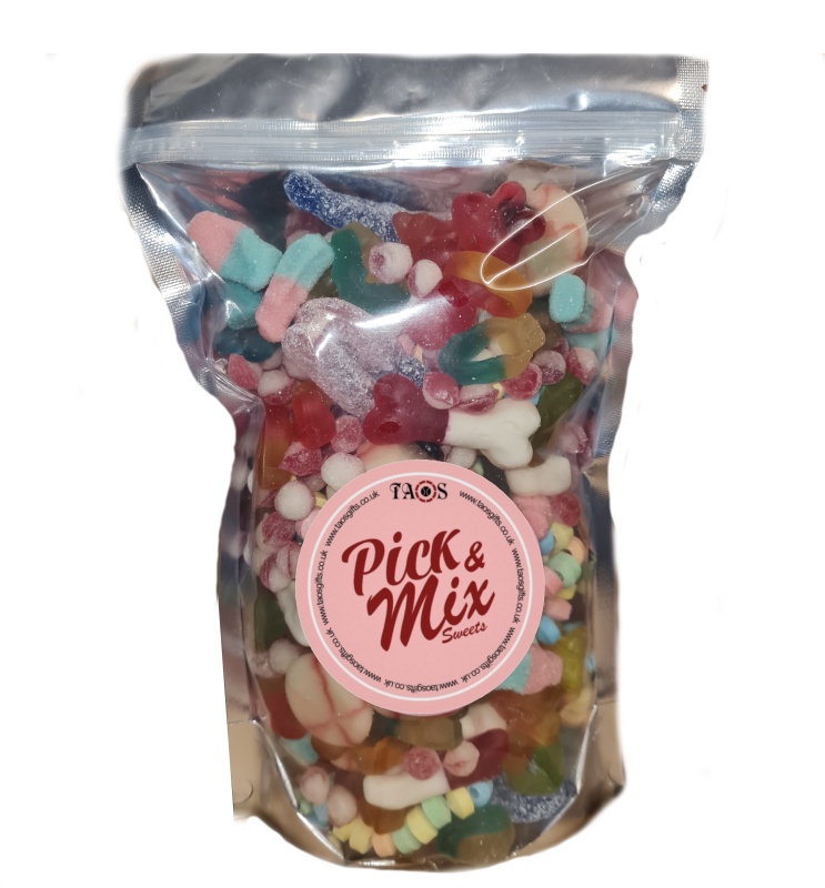 Extra Large Foil Pouch Filled Pick & Mix Sweets 1200g